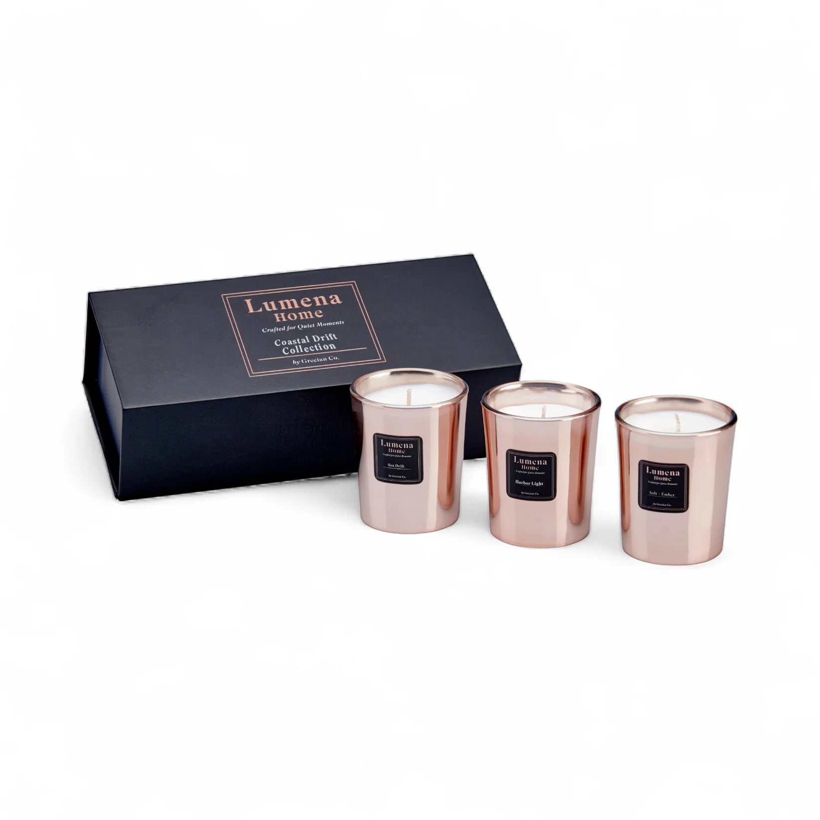 Coastal Drift Votive Gift Set – 3 x 2.5 oz Candles – Lumena Home